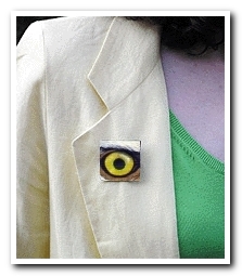 Eye Help Animals Bald Eagle Wildlife Collectible Pin #13 worn by the artist DJ Geribo