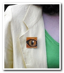 Eye Help Animals Red Fox Wildlife Collectible Pin #6 worn by the artist DJ Geribo