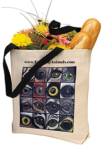 Eye Help Animals Canvas Tote Bag