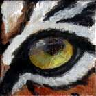 Bengal Tiger Eye Wildlife Collectible Pin