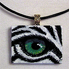 Eye Help Animals Black Onyx Wildlife Eye Pendant