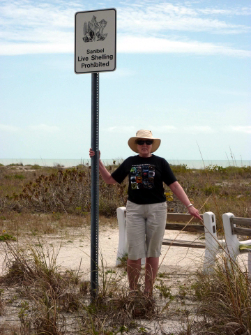 Eye Help Animals T-Shirt worn at Sanibel Island, Florida