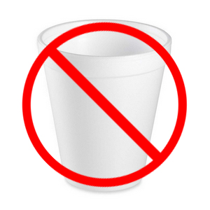 Just say, No styrofoam please.